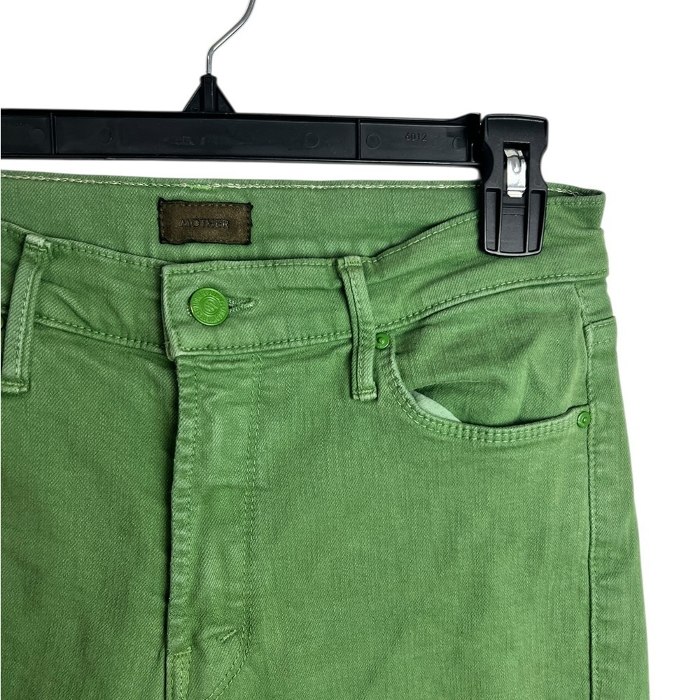 Mother The Mid Rise Dazzler Ankle Fray Play Date in Juniper Size 29 - Picture 6 of 13